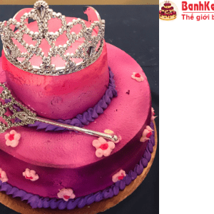 bánh kem bé gái công chúa