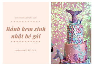Bánh kem sinh nhật bé gái
