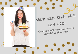 Bánh kem tặng sinh nhật bạn gái