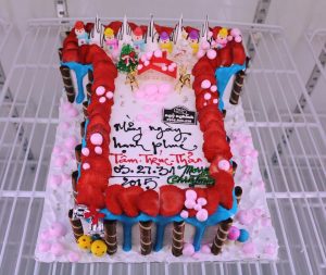 BÁNH KEM SINH NHẬT HÌNH CHỮ T