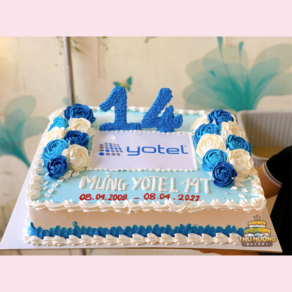 Bánh sinh nhật xanh dương