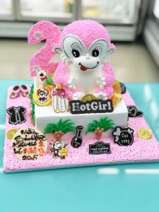 BÁNH KEM HÌNH CON KHỈ NỔI