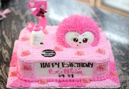 BÁNH KEM HÌNH CON NHÍM DỄ THƯƠNG