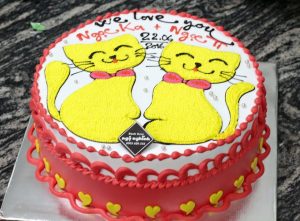 BÁNH SINH NHẬT HÌNH HAI CON MÈO