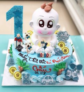 Bánh kem sinh nhật hình em bé