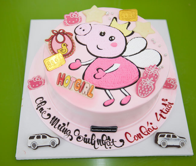 Bánh sinh nhật hình con heo Peppa