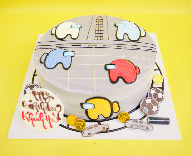 Bánh sinh nhật Among Us đáng yêu