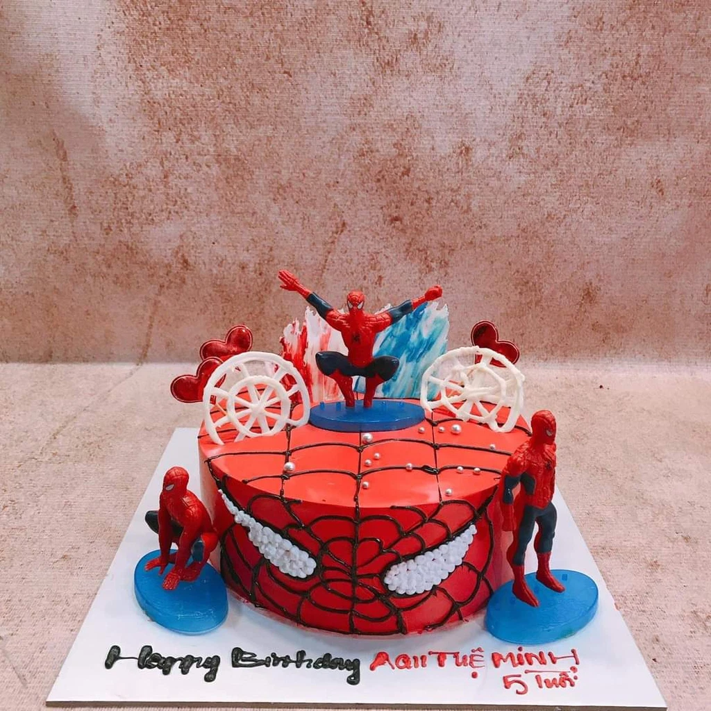 Bánh Fondant Sinh Nhật Người Nhện Spiderman Hot Tháng 7 - 2019