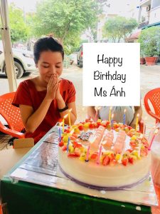 Bánh sinh nhật rau câu trái cây