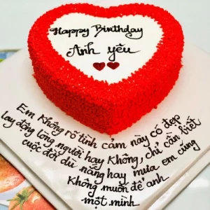 Bánh sinh nhật tặng người yêu