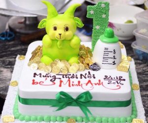 Làm bánh sinh nhật hình con dê