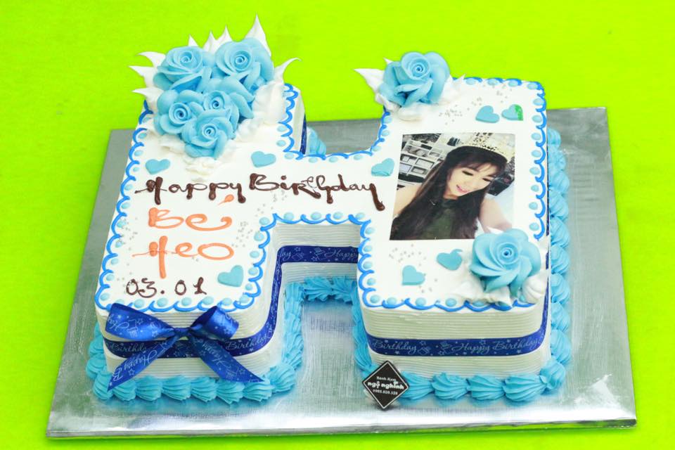 BÁNH SINH NHẬT HÌNH CHỮ CÁI H