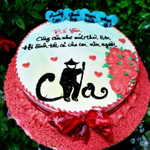 Bánh sinh nhật chữ bố
