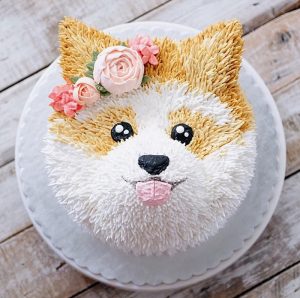 Làm bánh sinh nhật hình con chó