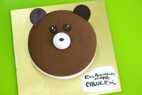 Bánh sinh nhật con gấu nâu