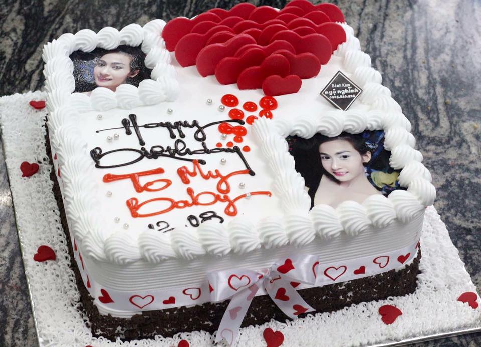 In hình bánh sinh nhật