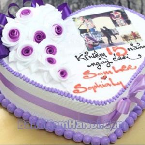 Bánh sinh nhật in ảnh Hà Nội