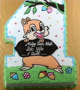 bánh sinh nhật hình con vật ngộ nghĩnh