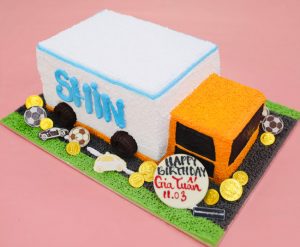 bánh kem hình xe tải