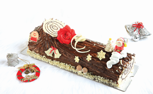 bánh kem hình khúc cây