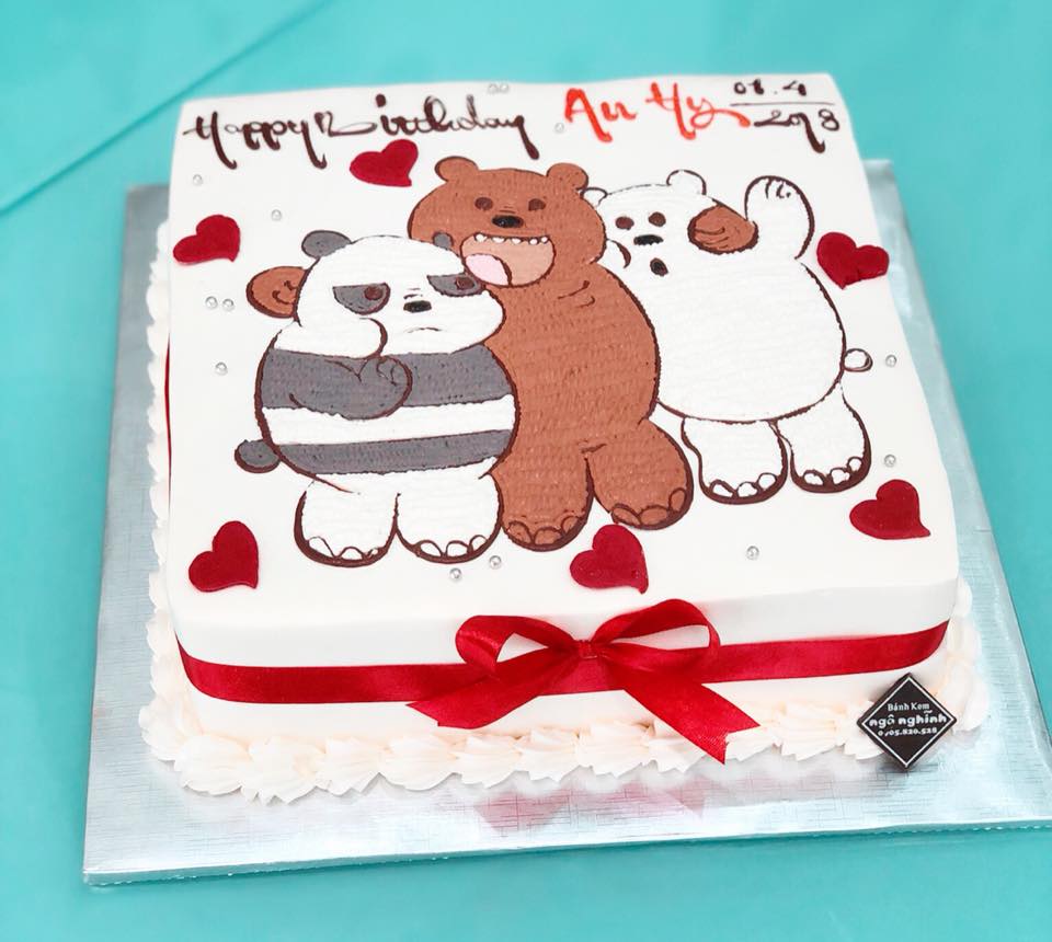 Bánh sinh nhật hình 3 chú gấu