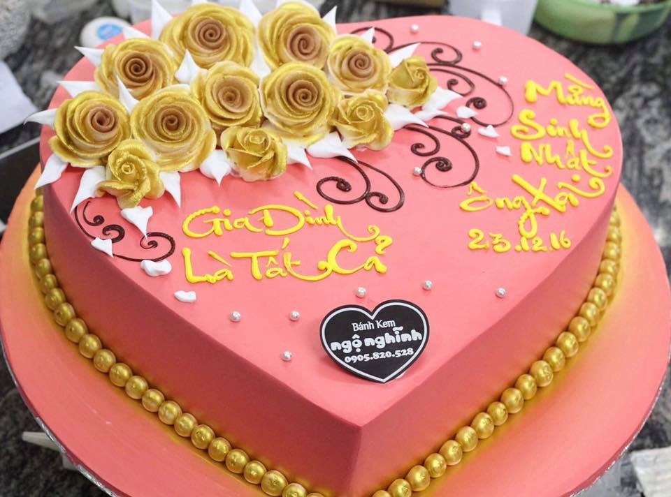 Bánh kem sinh nhật ông xã