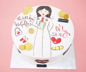 Bánh kem sinh nhật tặng bác sĩ