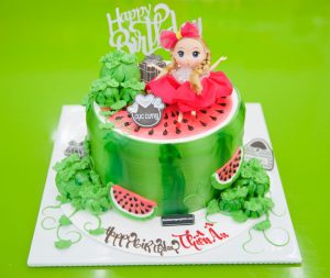Bánh kem hình dưa hấu