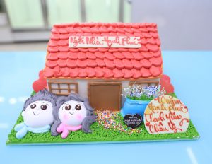 Bánh kem hình ngôi nhà