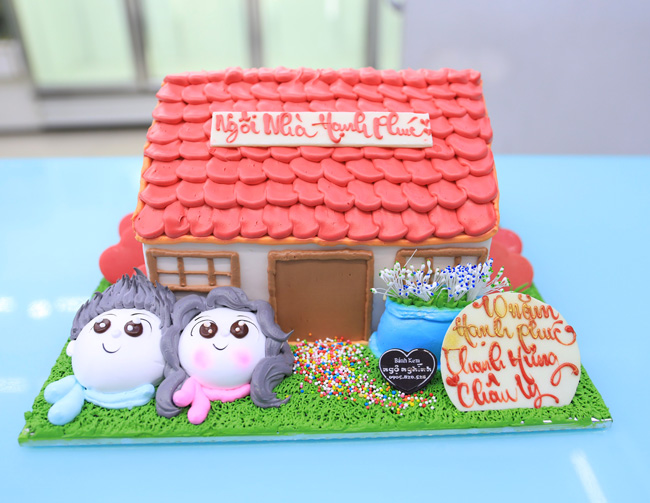 Bánh kem hình ngôi nhà
