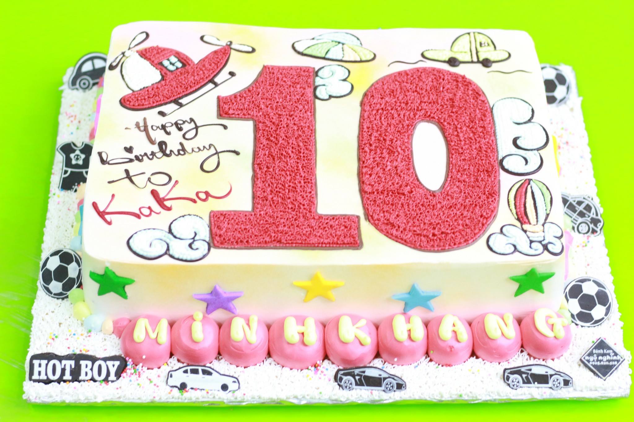 BÁNH KEM HÌNH SỐ 10