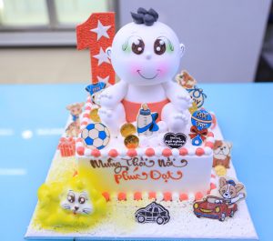Bánh kem sinh nhật mừng 1 tuổi