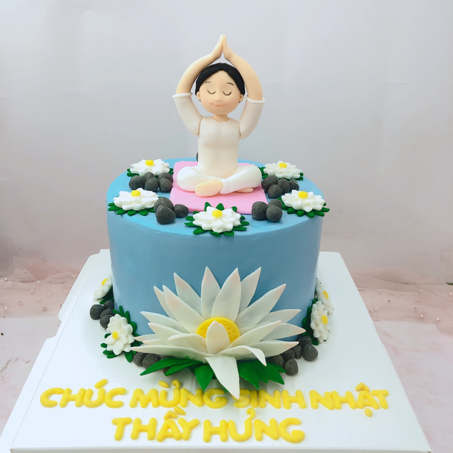 bánh kem hình yoga