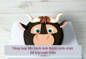 Bánh kem hình con trâu nè