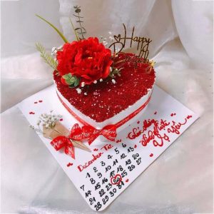 Bánh kem sinh nhật lãng mạn