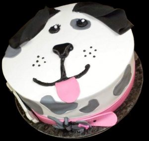 Bánh kem hình con chó đây