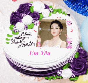 In hình lên bánh sinh nhật online