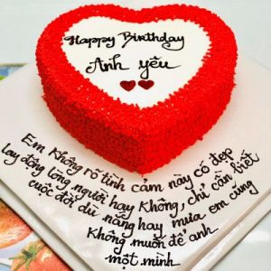 Bánh kem sinh nhật tặng chồng
