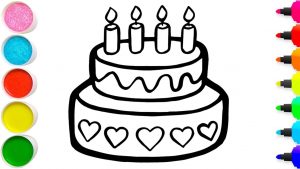 Bánh kem hình vẽ