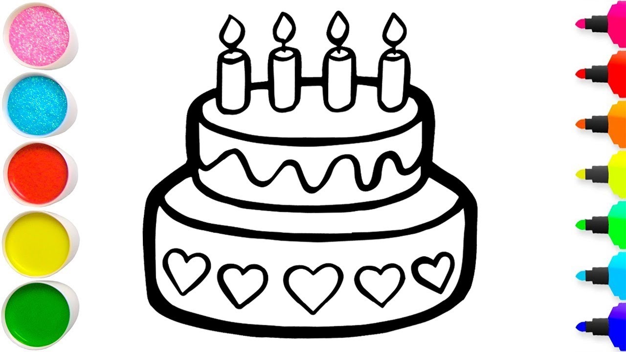 Bánh kem hình vẽ