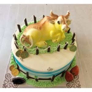 Bánh sinh nhật con trâu