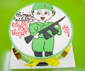 Bánh sinh nhật chú bộ đội