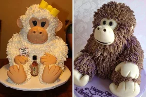 Bánh kem hình con khỉ