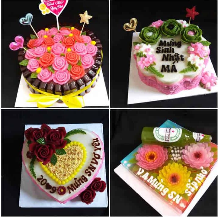 Bánh rau câu sinh nhật đẹp