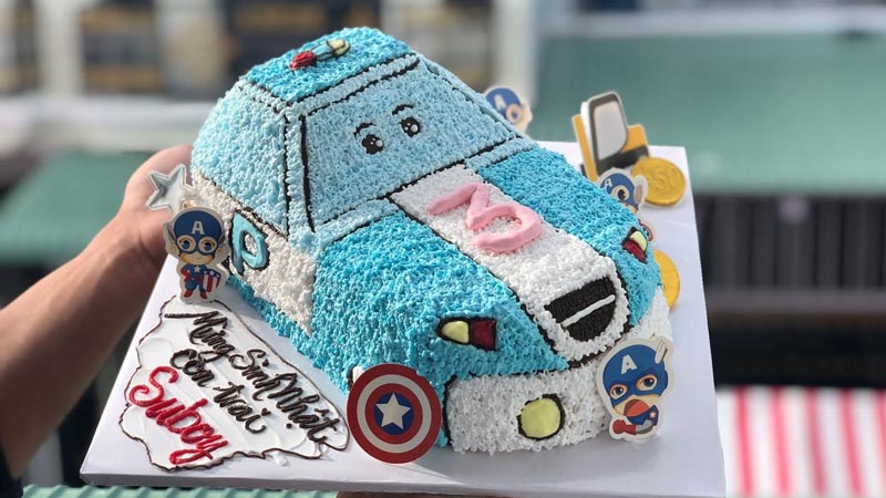 Mẫu bánh kem hình xe hơi, oto, máy bay - Bánh Gia Hân