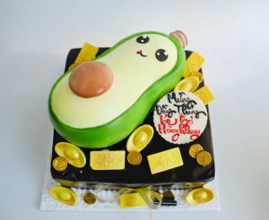 Bánh sinh nhật hình quả bơ