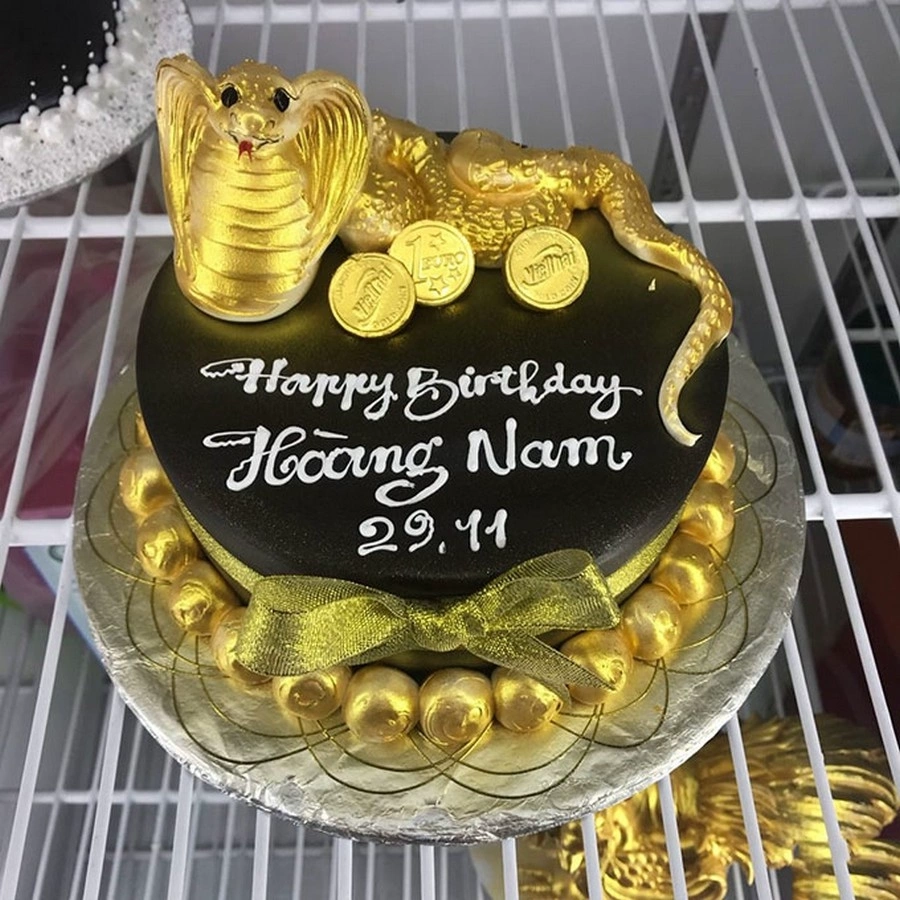 Bánh sinh nhật hình con rắn