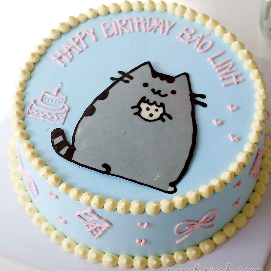 Bánh sinh nhật hình mèo - Bánh kem Tony