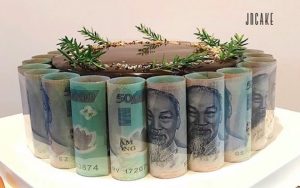 Bánh sinh nhật tiền 500k