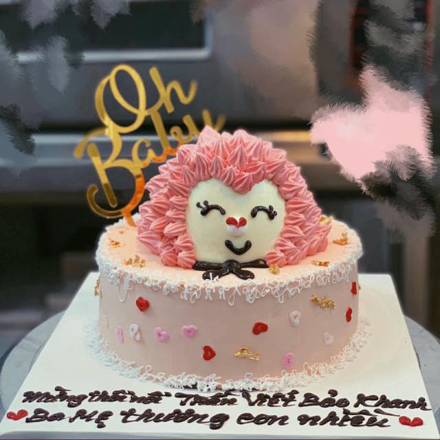 Bánh sinh nhật hình chú nhím